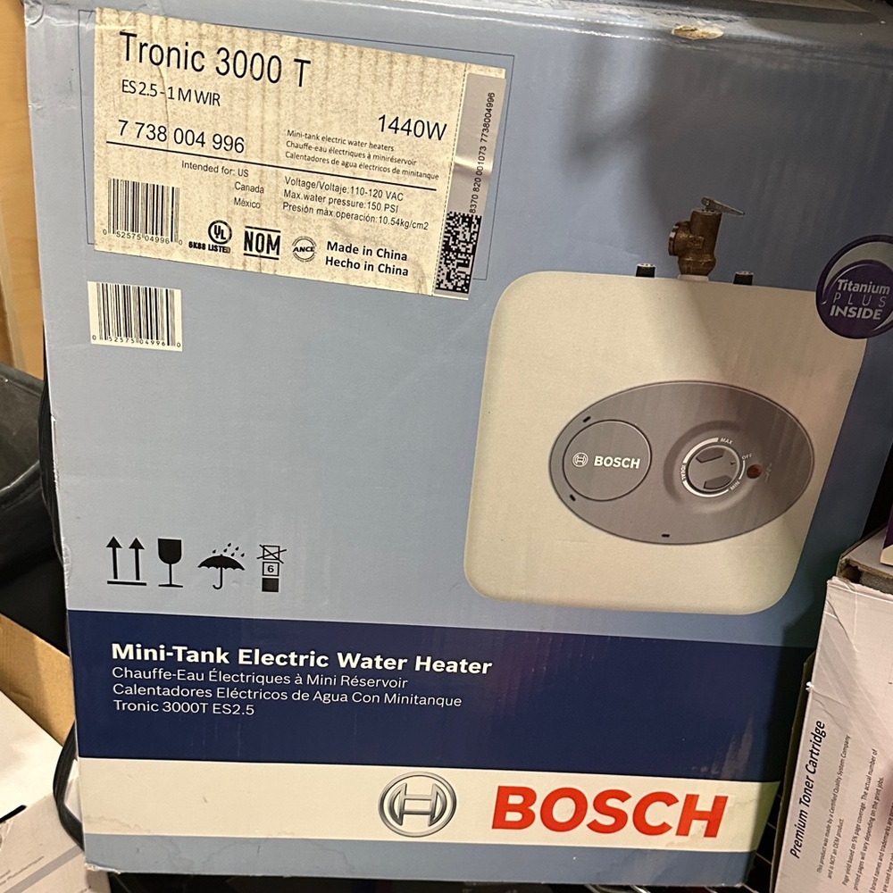 White Mini-Tank Electric Water Heater